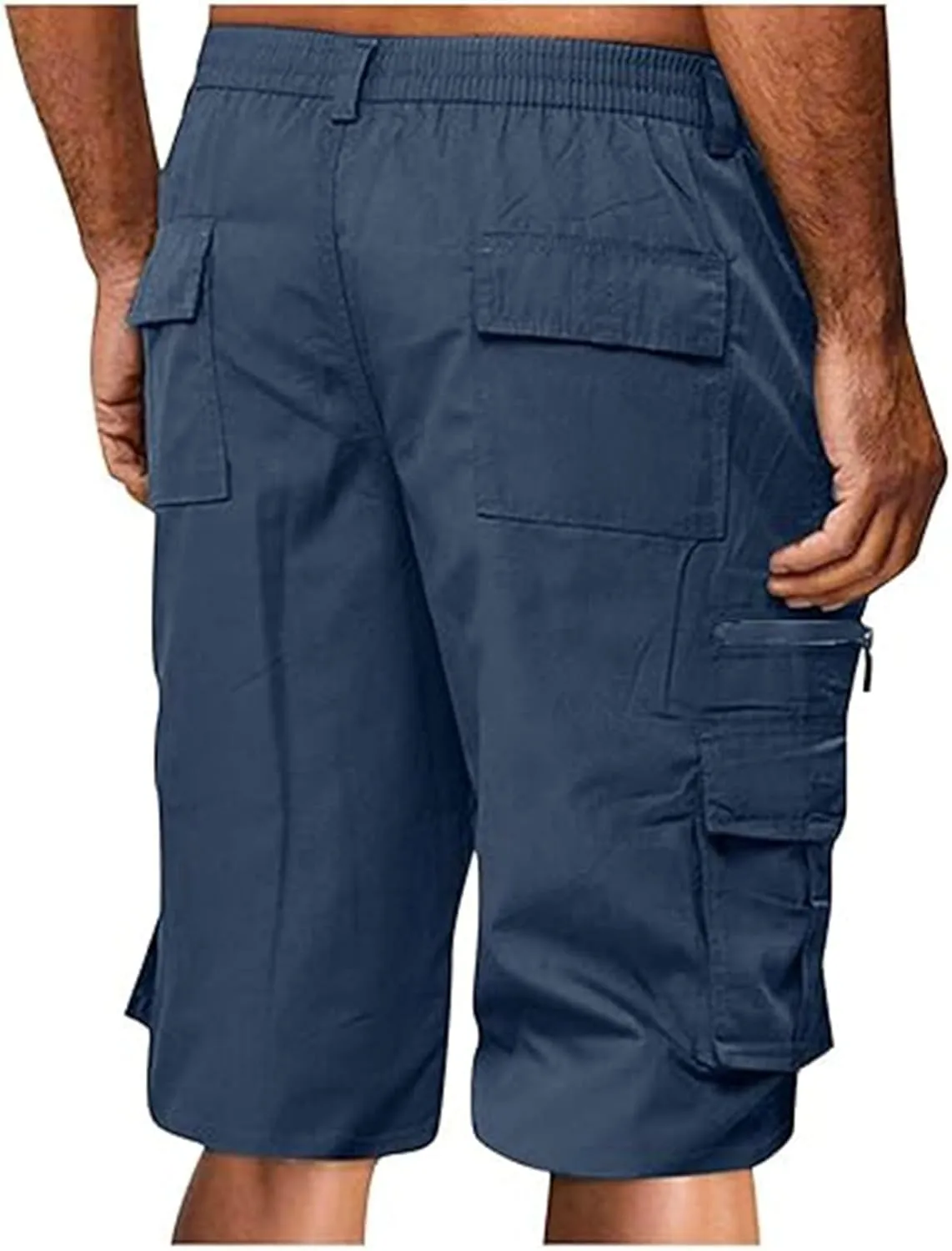 Cargo Shorts for Men Casual Summer Trendy Shorts Outdoor Work Shorts Lightweight Loose Fit Athletic Solid Shorts