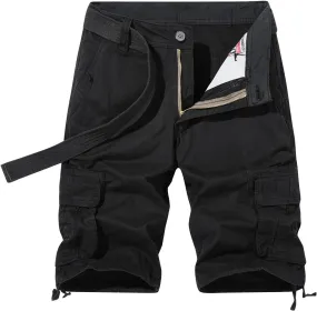 Cargo Shorts for Men Stretch Drawstring Work Shorts Outdoor Hiking Fishing Cargo Shorts Athletic Shorts Pockets Mens Cargo Shorts Plus Size Half Pants