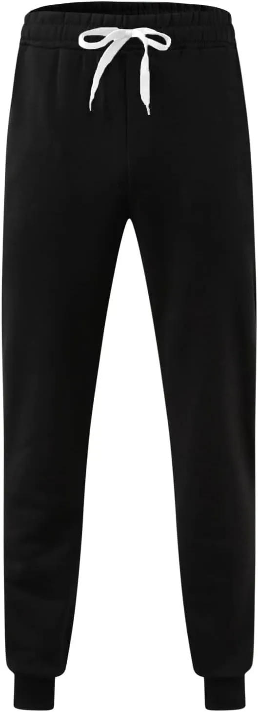 Cargo Sweatpants for Men Big and Tall Pocket Sports Fitness Sweatpants Relaxed-Fit Trousers Mens Cargo Pants Relaxed