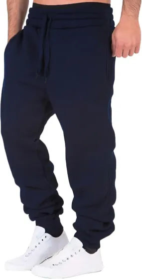 Cargo Sweatpants for Men Big and Tall Pocket Sports Fitness Sweatpants Relaxed-Fit Trousers Mens Cargo Pants Relaxed