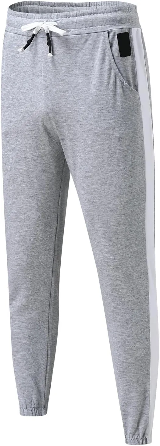 Cargo Sweatpants for Men Big and Tall Track Pants with Pockets Mens Cargo Sweatpants Heavyweight Fleece Jogger Pants