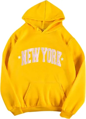 Casual Long Sleeve Hoodies for Teen Girls Cute Oversized Fleece Sweatshirt Tops Womens Hoodies with Pocket Jumper