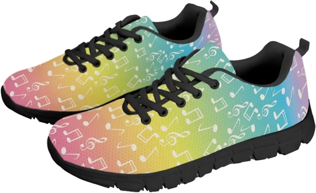 Casual Training Sneaker for Womens Mesh Running Shoes Lace-up Flats Footwear