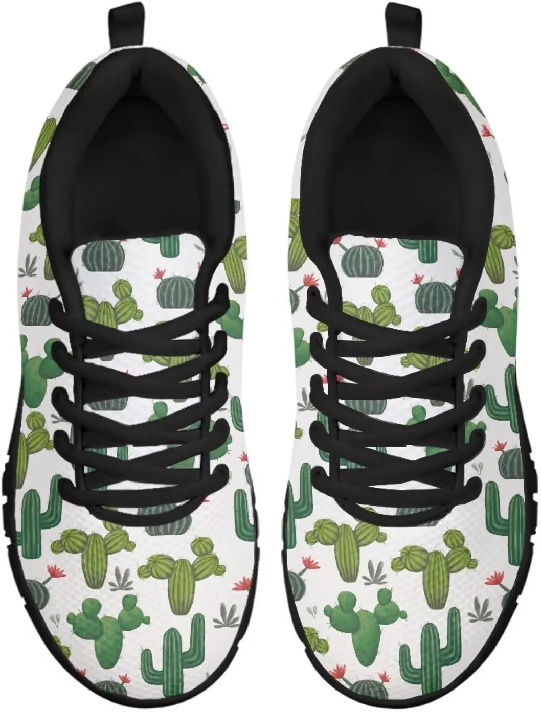 Casual Training Sneaker for Womens Mesh Running Shoes Lace-up Flats Footwear