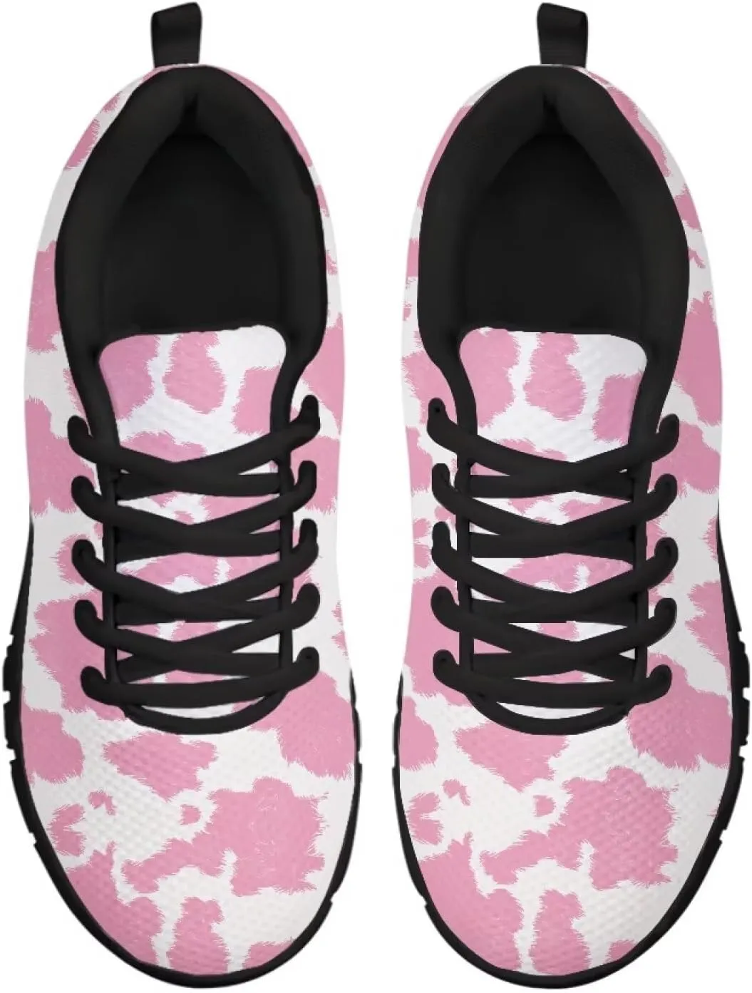Casual Training Sneaker for Womens Mesh Running Shoes Lace-up Flats Footwear