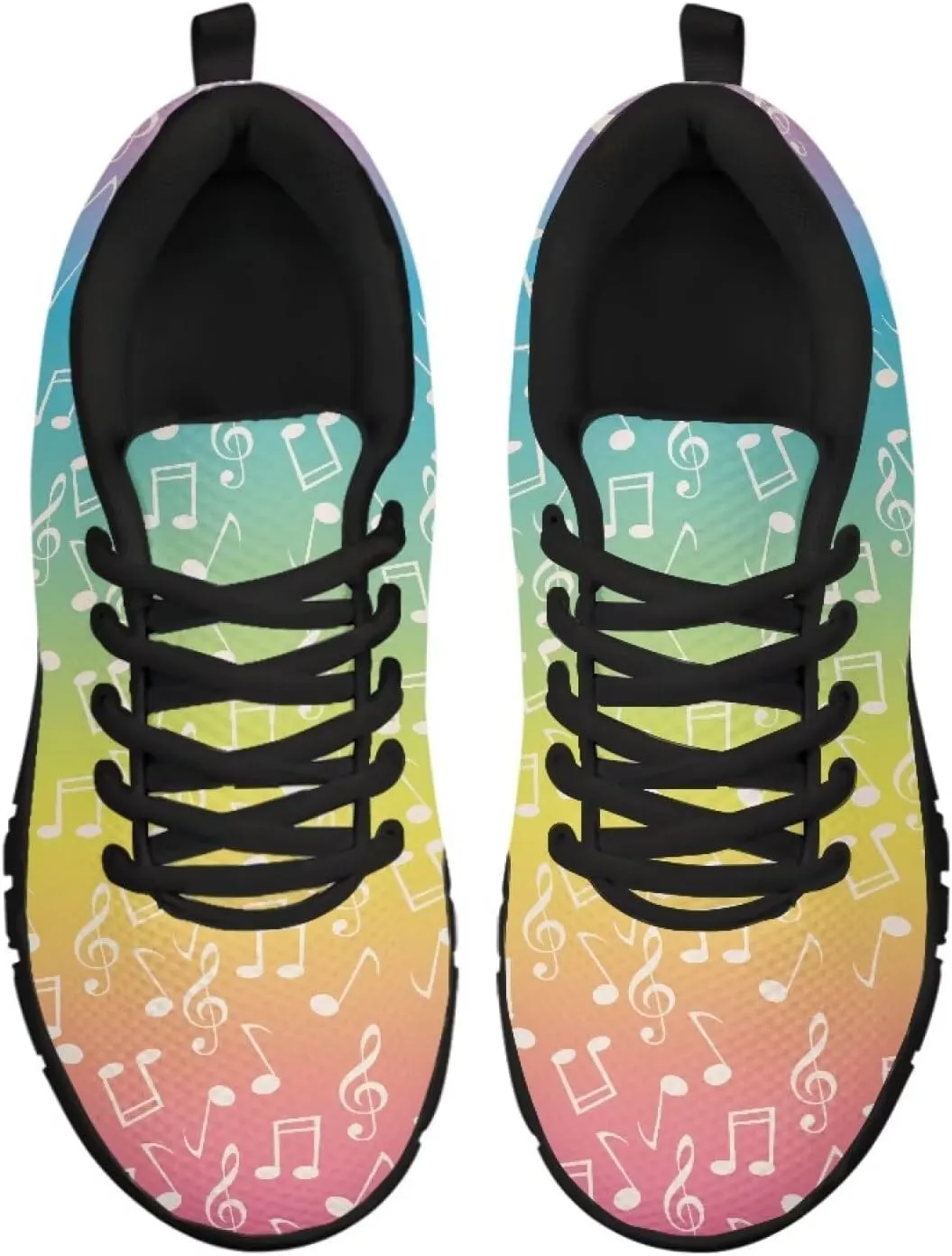 Casual Training Sneaker for Womens Mesh Running Shoes Lace-up Flats Footwear
