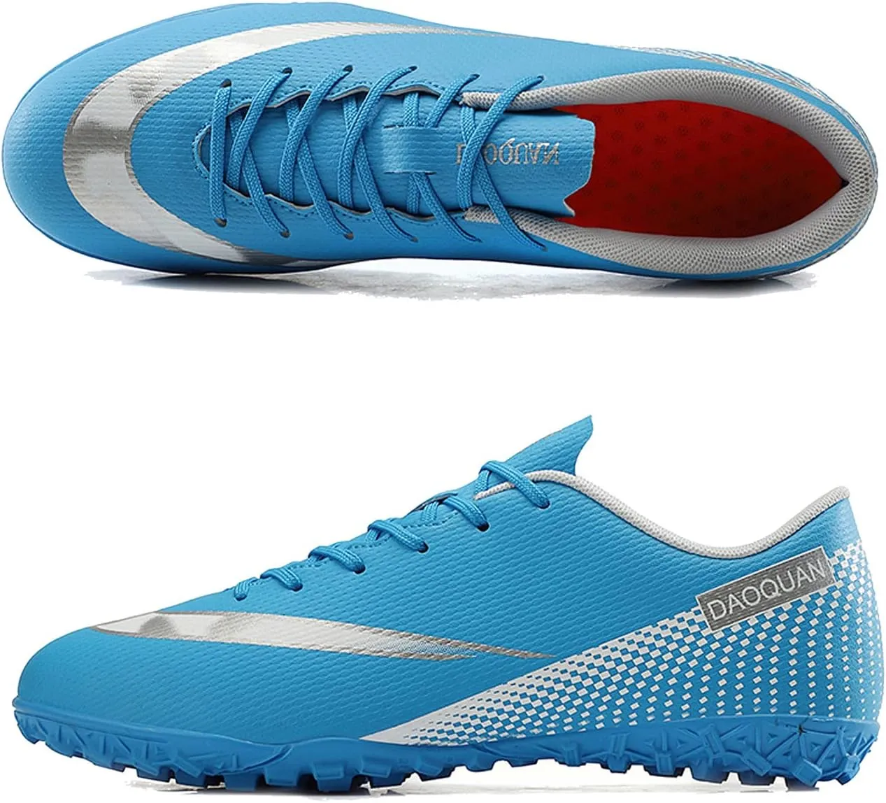 CERYTHRINA Kids Athletic Soccer Shoes Boys Girls Professional Football Shoes Mens Youth Comfortable and Breathable Football Cleats Training Sneakers