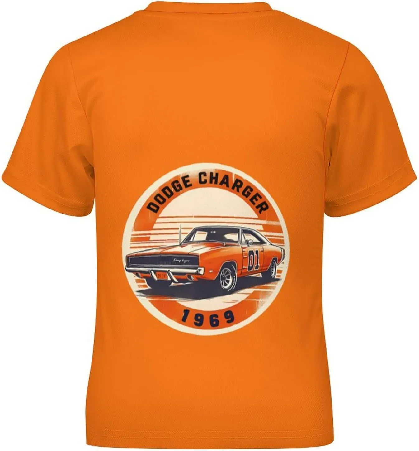 Children's Crew Neck T Shirts Short Sleeve Tee for Hazzard Dukes T Shirts,Vintage Summer T Shirts