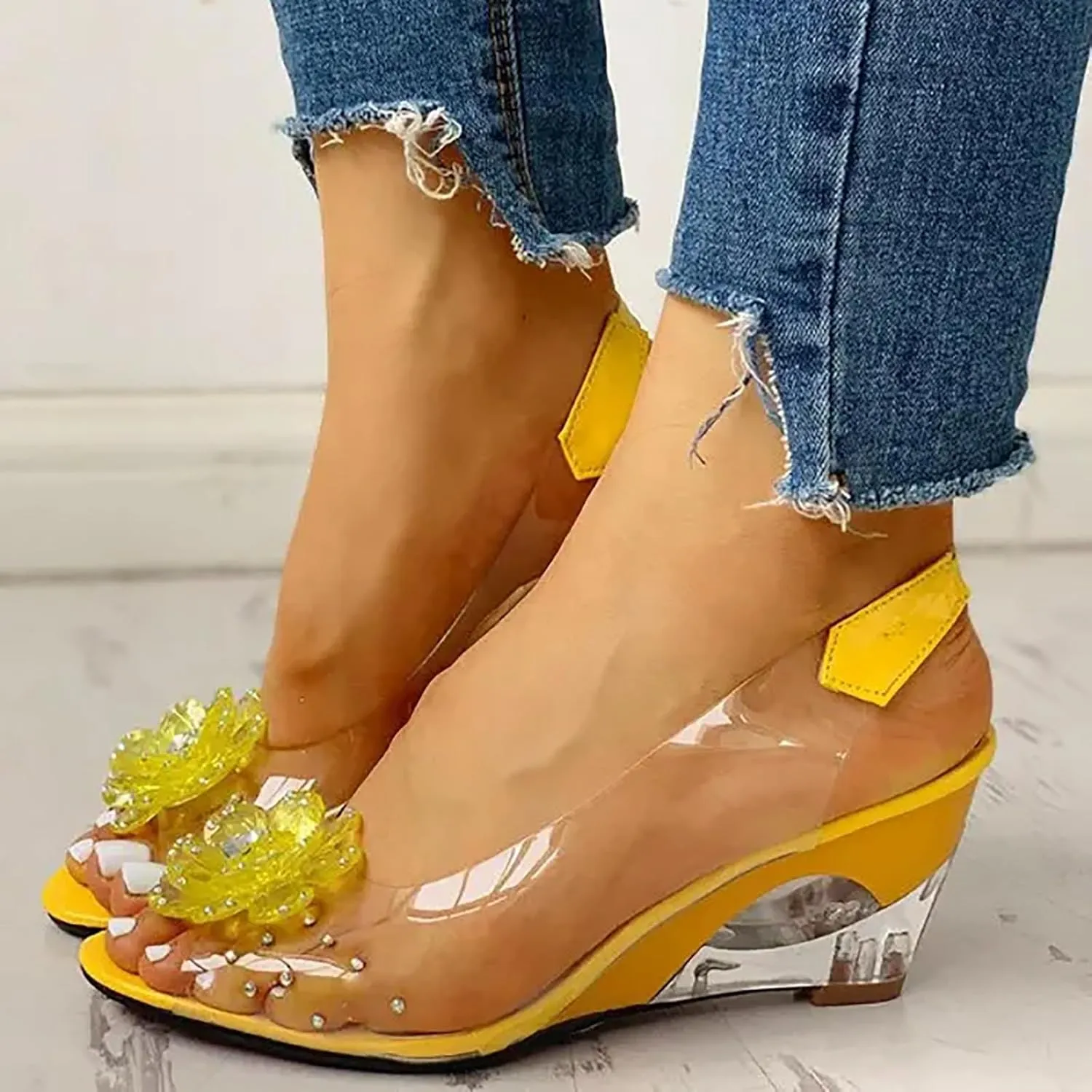 Chunky Heels Women's Chunk Low Heel Pump Sandals Women's Sandals Ankle Strap High Heel Sandals for Women