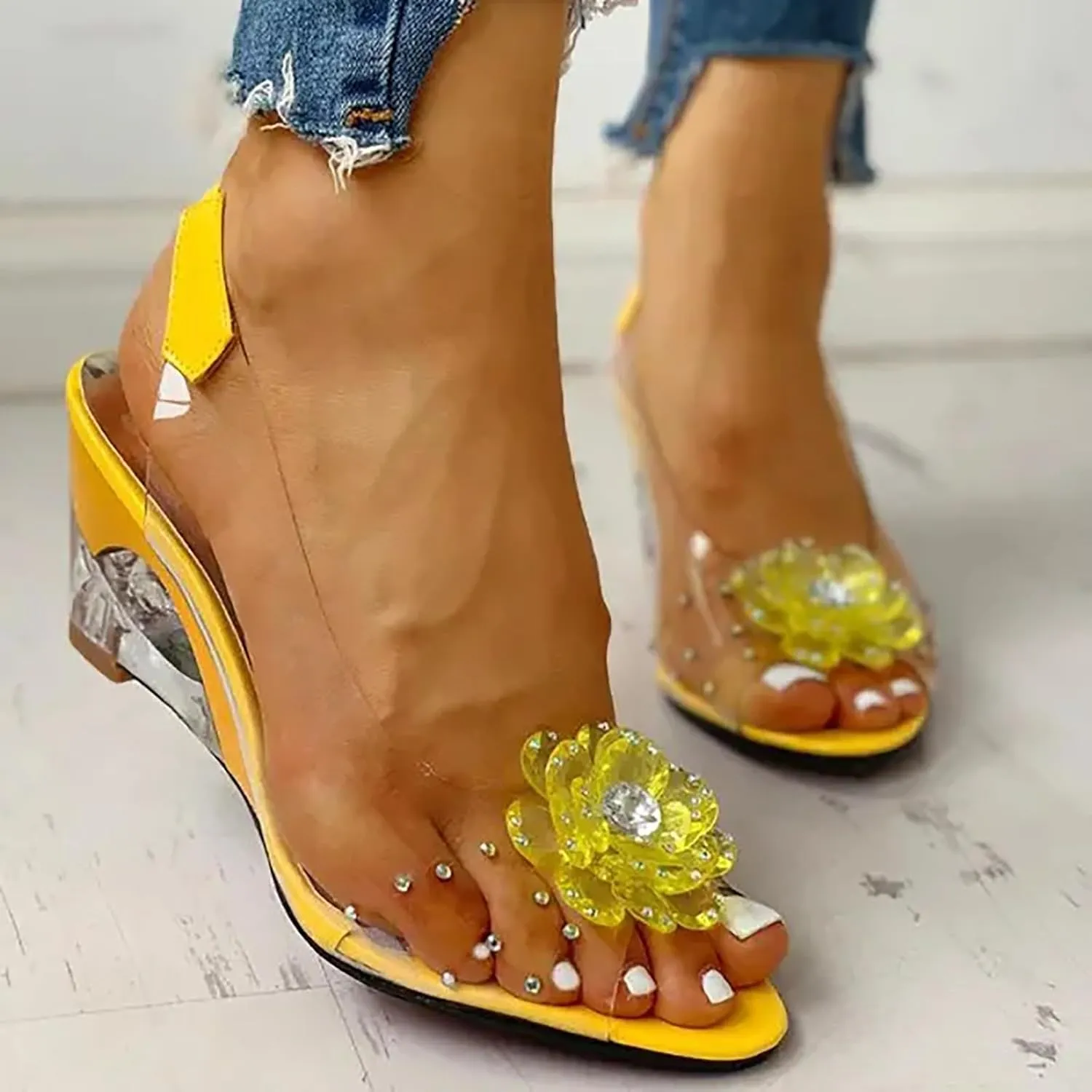 Chunky Heels Women's Chunk Low Heel Pump Sandals Women's Sandals Ankle Strap High Heel Sandals for Women