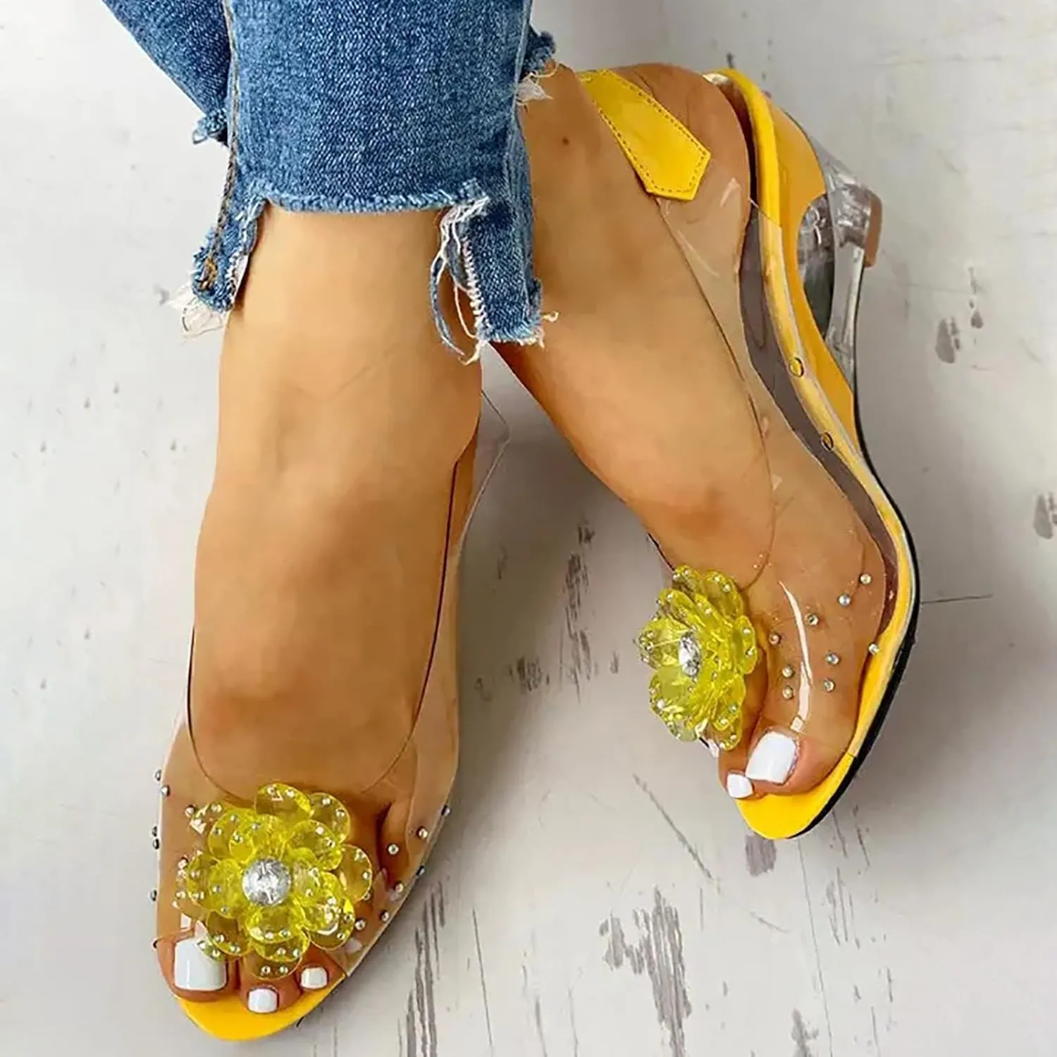 Chunky Heels Women's Chunk Low Heel Pump Sandals Women's Sandals Ankle Strap High Heel Sandals for Women