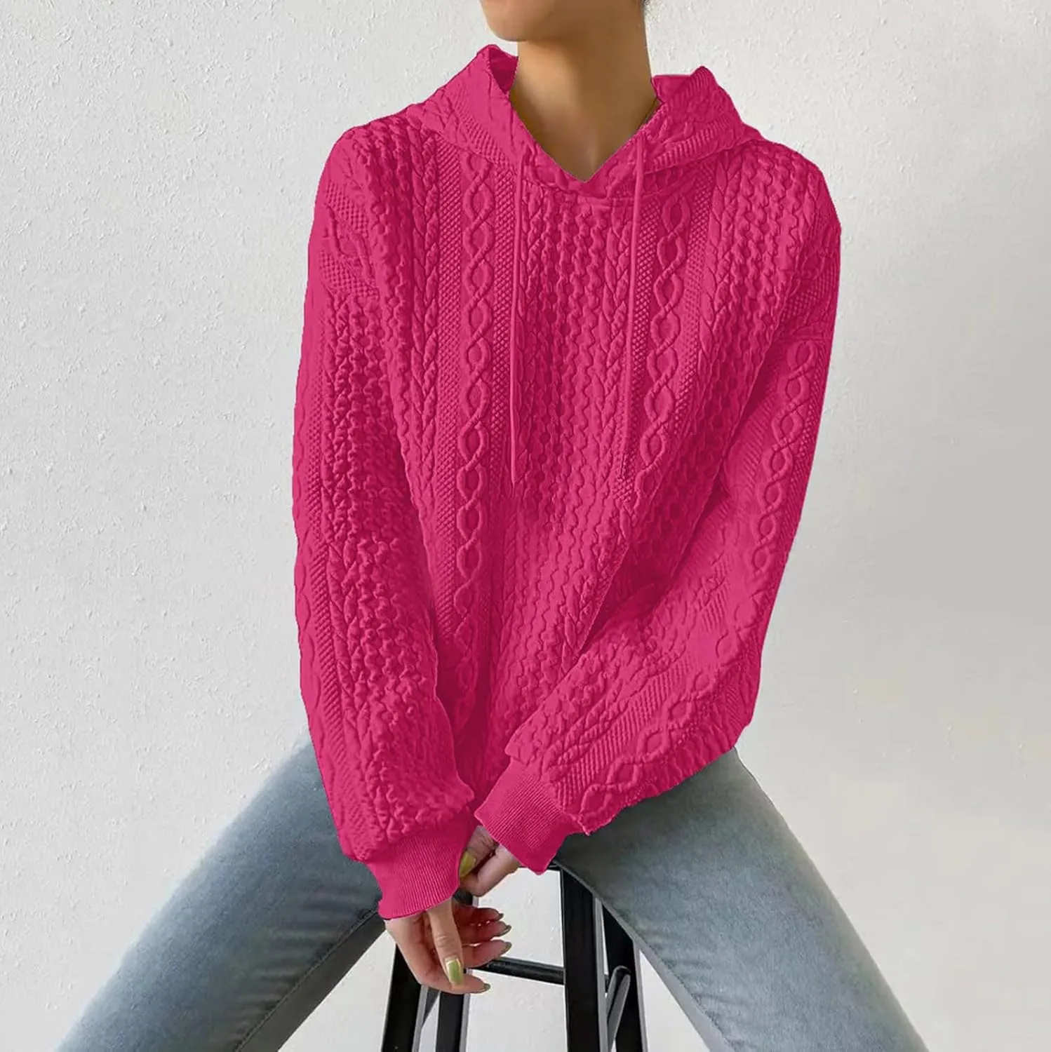 Comfrt Weighted Hoodie for Anxiety Women Winter Tops Fashion Comfortable Womens Hoodies Long Sleeve Sweatshirts
