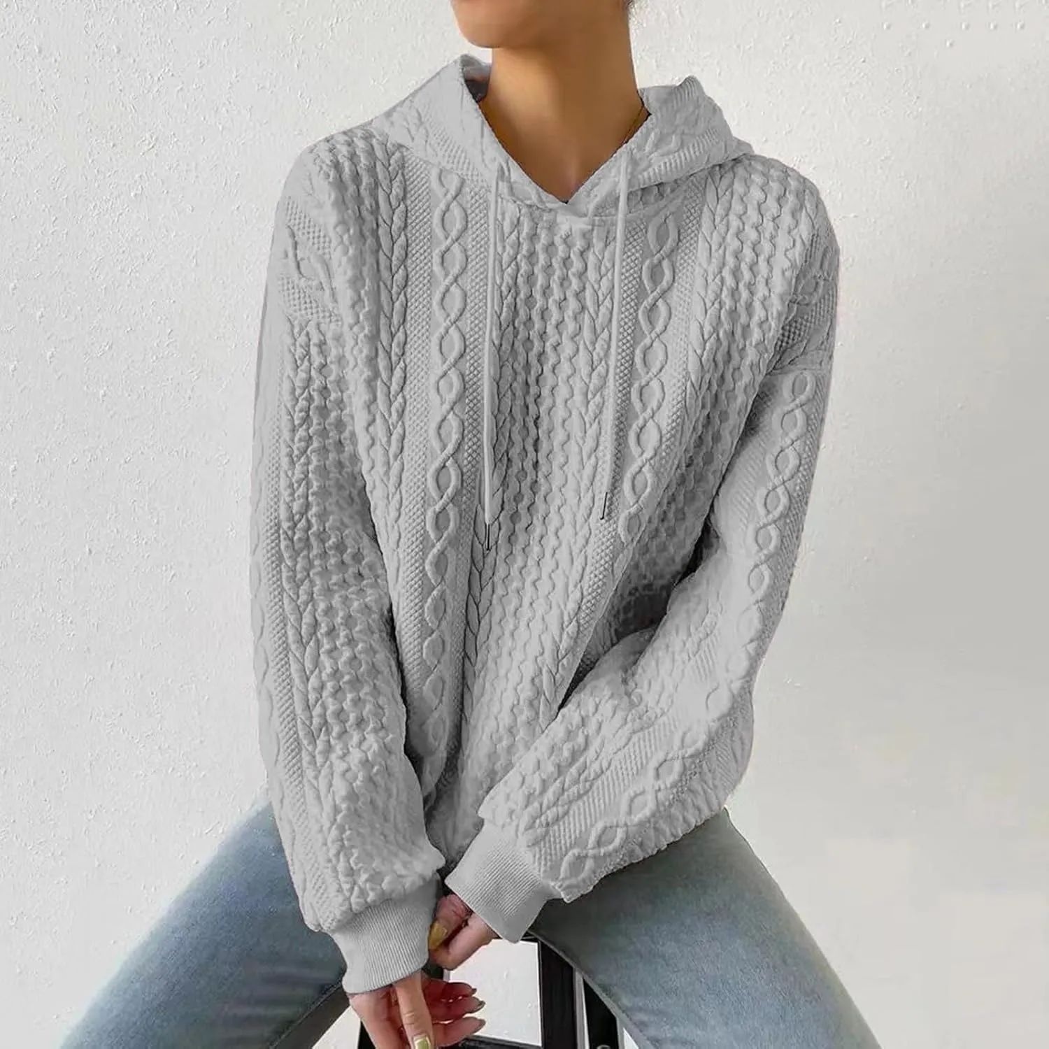 Comfrt Weighted Hoodie for Anxiety Women Winter Tops Fashion Comfortable Womens Hoodies Long Sleeve Sweatshirts