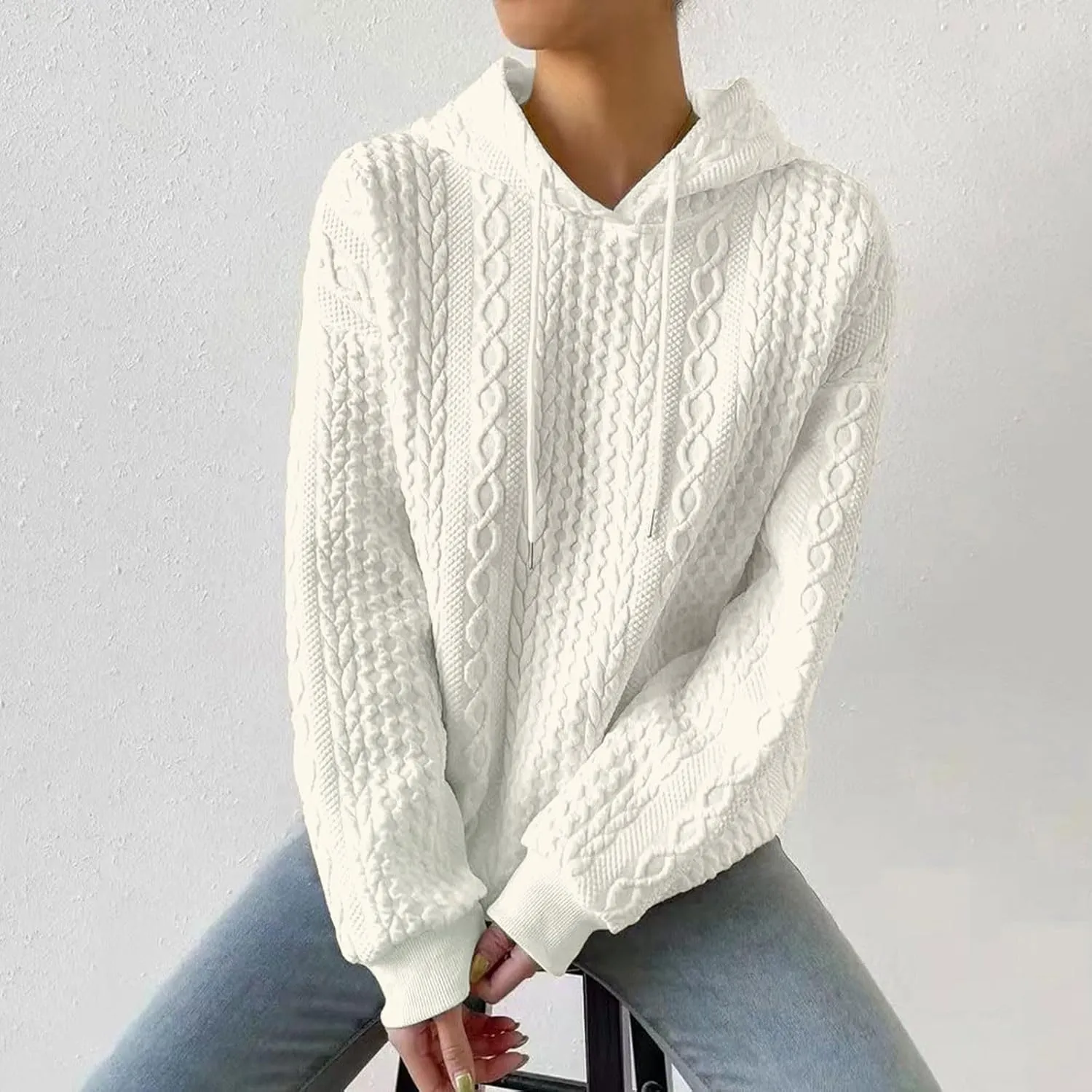 Comfrt Weighted Hoodie for Anxiety Women Winter Tops Fashion Comfortable Womens Hoodies Long Sleeve Sweatshirts