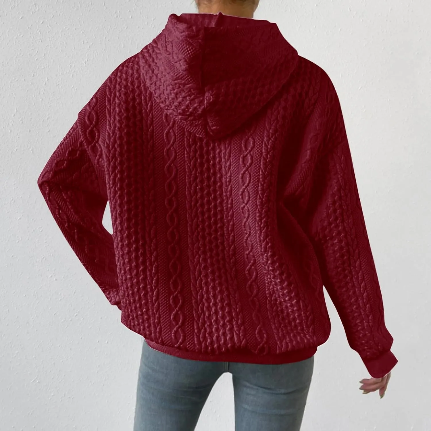 Comfrt Weighted Hoodie for Anxiety Women Winter Tops Fashion Comfortable Womens Hoodies Long Sleeve Sweatshirts