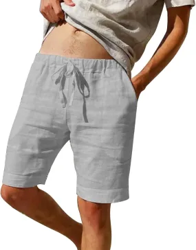 Compression Shorts Men with Pocket Mens Hiking Cargo Shorts Lightweight Casual Stretch Shorts Outdoor Fishing Golf Shorts