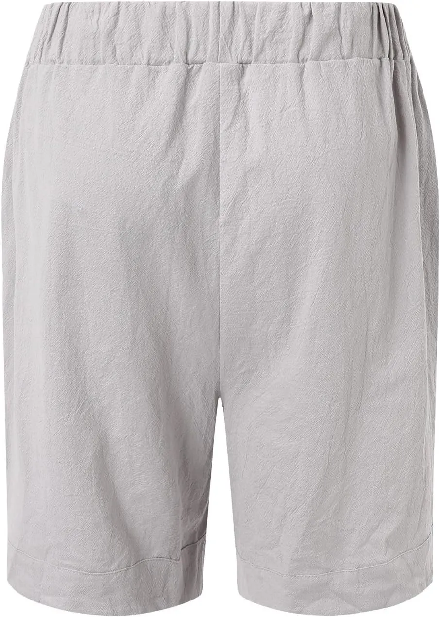 Compression Shorts Men with Pocket Mens Hiking Cargo Shorts Lightweight Casual Stretch Shorts Outdoor Fishing Golf Shorts