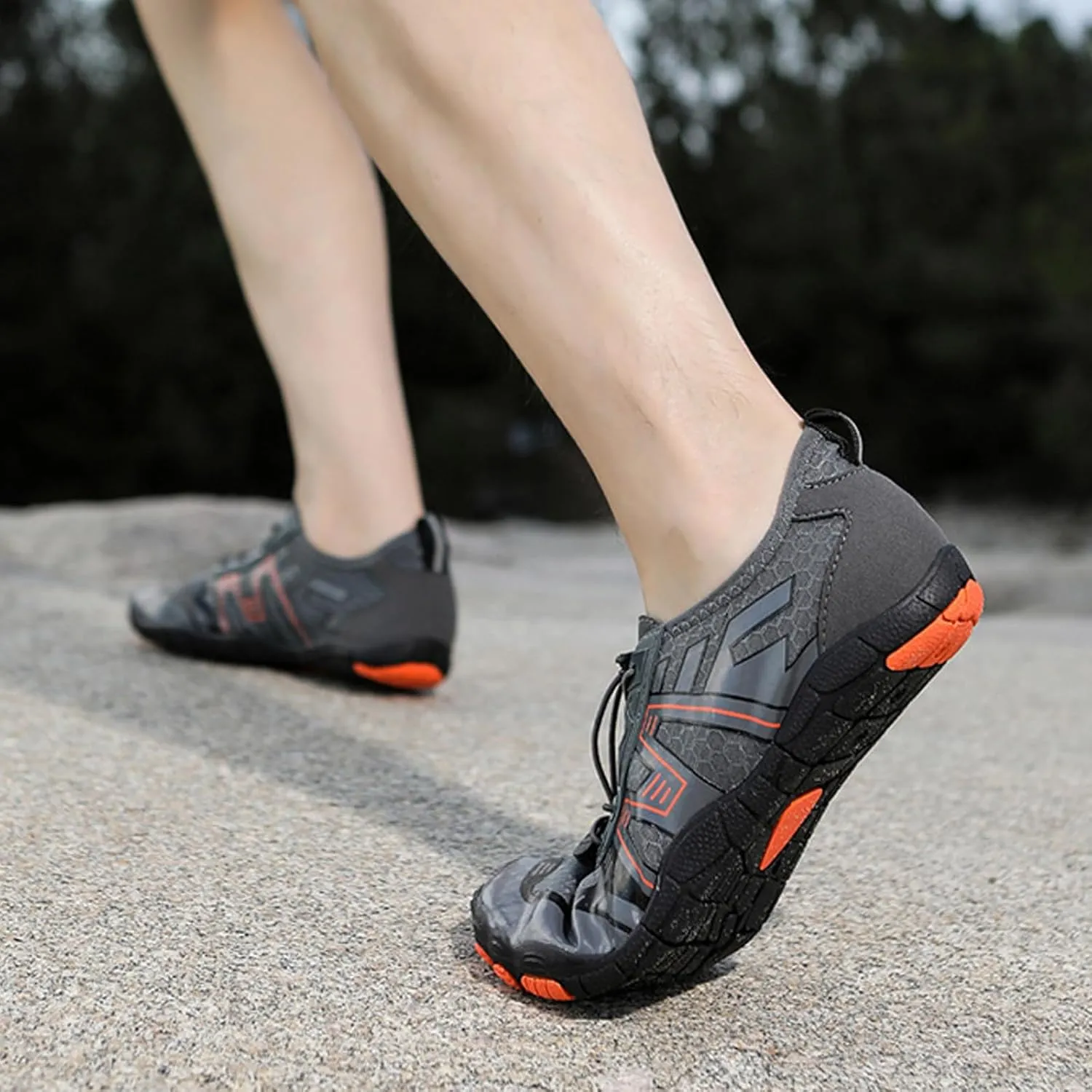 Couple Sports Shoes Outdoor Wading Non Slip Beach Diving Shoes Swimming Riding Mens Sneaker Slippers