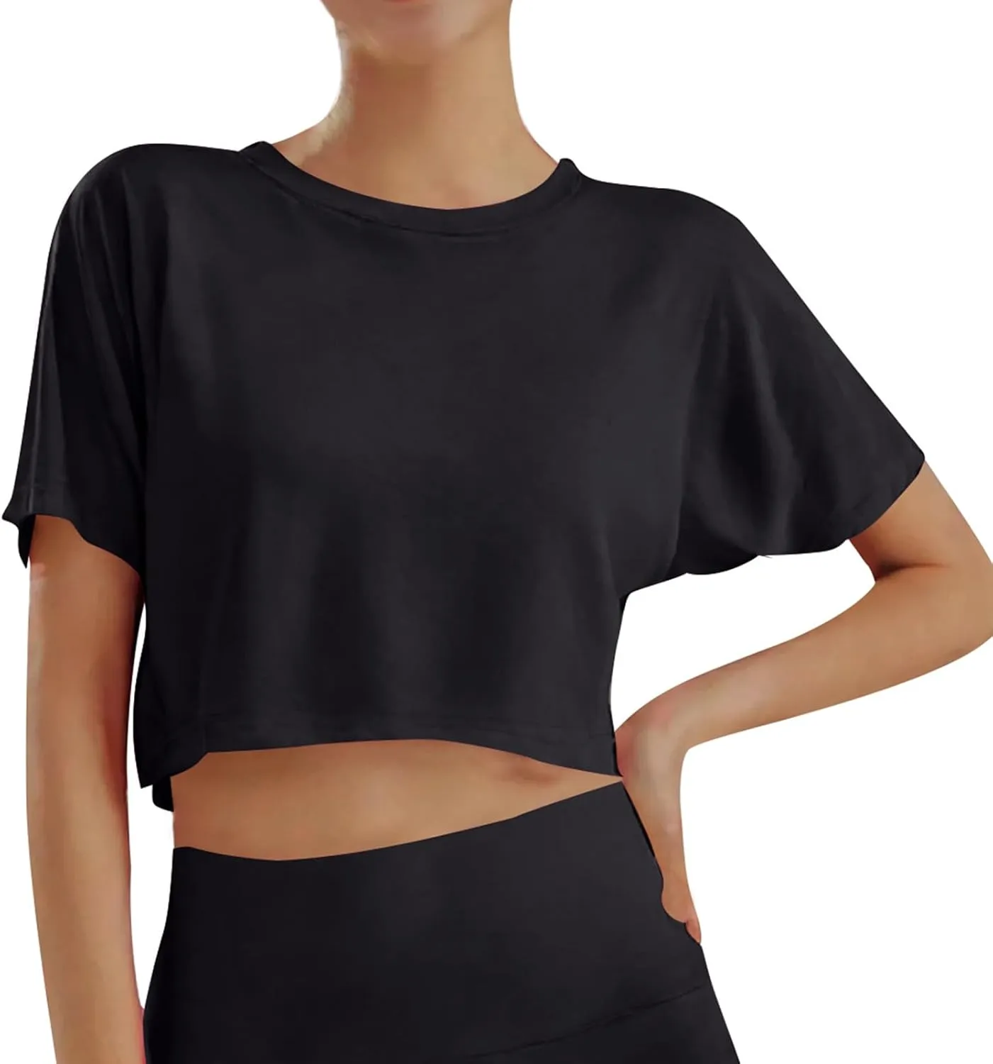 Crop Short Sleeve Tops for Teen Girls 10-16 Years Casual Trendy Summer Workout Yoga Running Athletic Shirts Kids Clothes