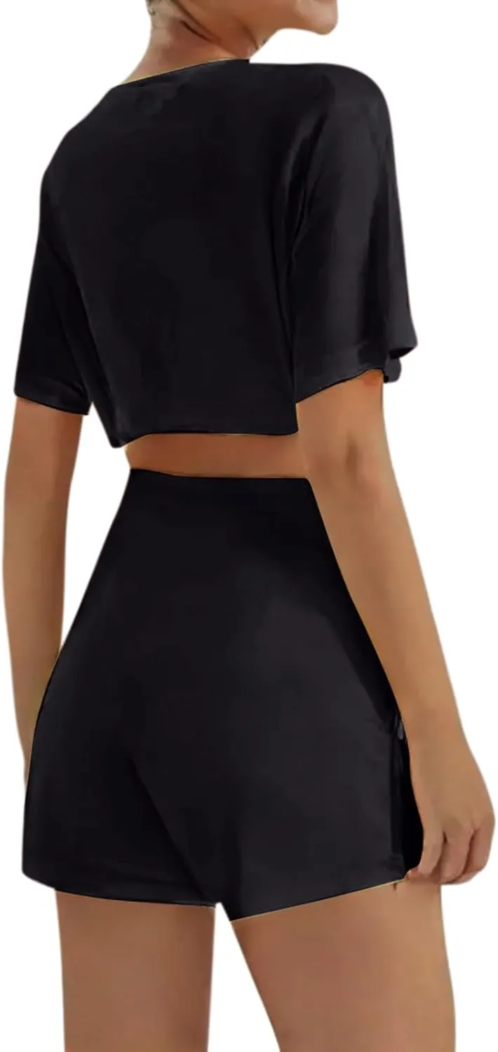 Crop Short Sleeve Tops for Teen Girls 10-16 Years Casual Trendy Summer Workout Yoga Running Athletic Shirts Kids Clothes