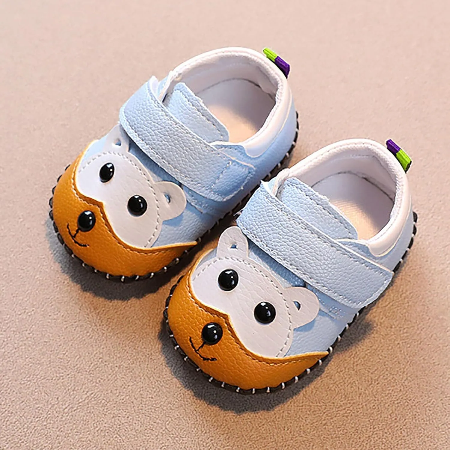 Cute 𝐂artoon Prewalkers Shoes for Infant Baby Boys Girls Soft Sole Leather Non Slip Comfortable Sports Baby Water