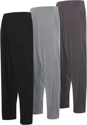 DARESAY 3 Pack: Mens Athletic Pants with Pockets, Mens Sweatpants, Mens Joggers with Pockets (Up to 3XL)