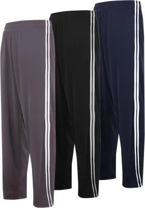 DARESAY 3 Pack: Mens Athletic Pants with Pockets, Mens Sweatpants, Mens Joggers with Pockets (Up to 3XL)