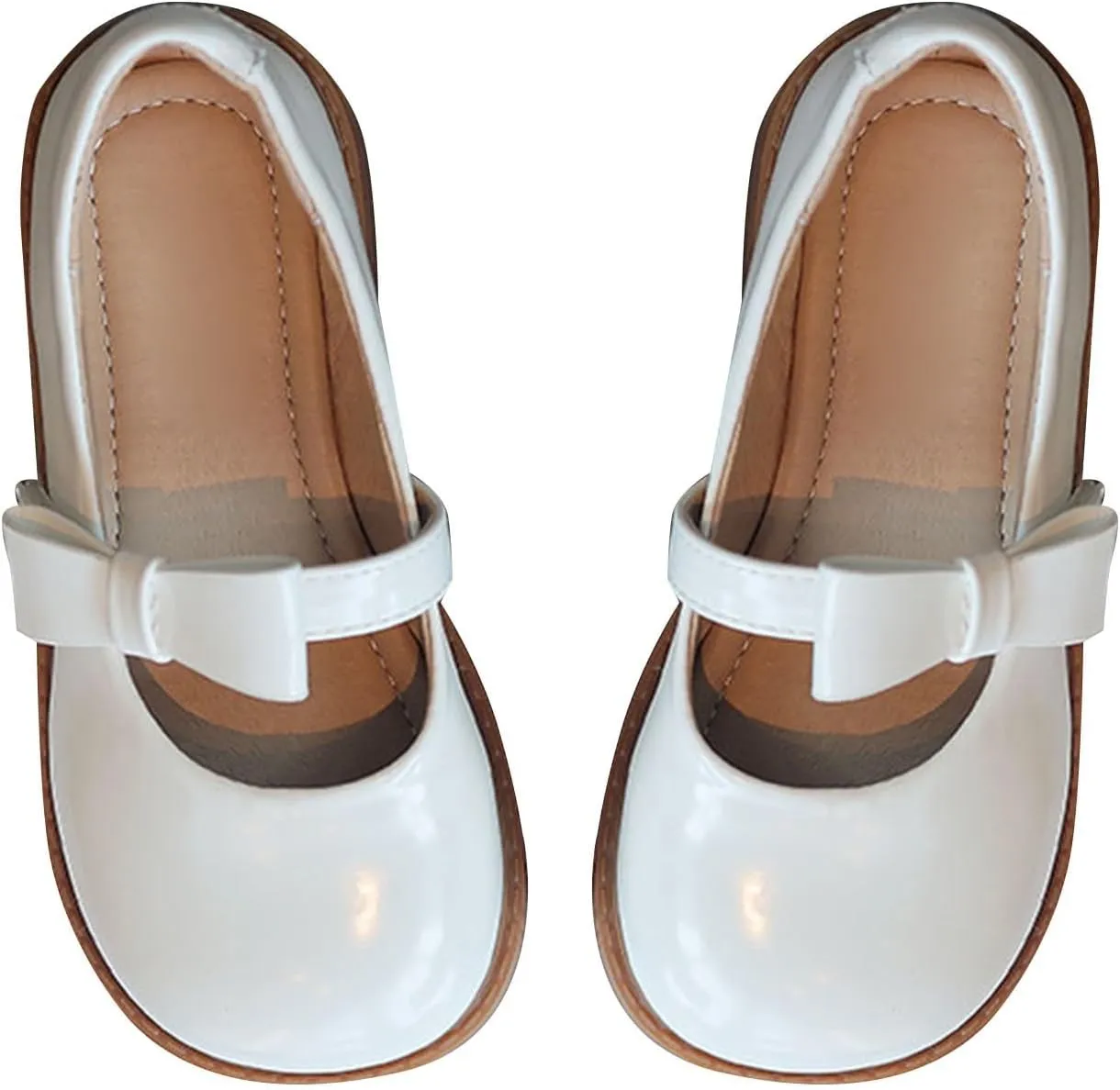 Dress Shoes for Toddler Girls Little Girls Loafers School Uniform Mary Jane Flats for Girls Thick Non-Slip Sole Casual
