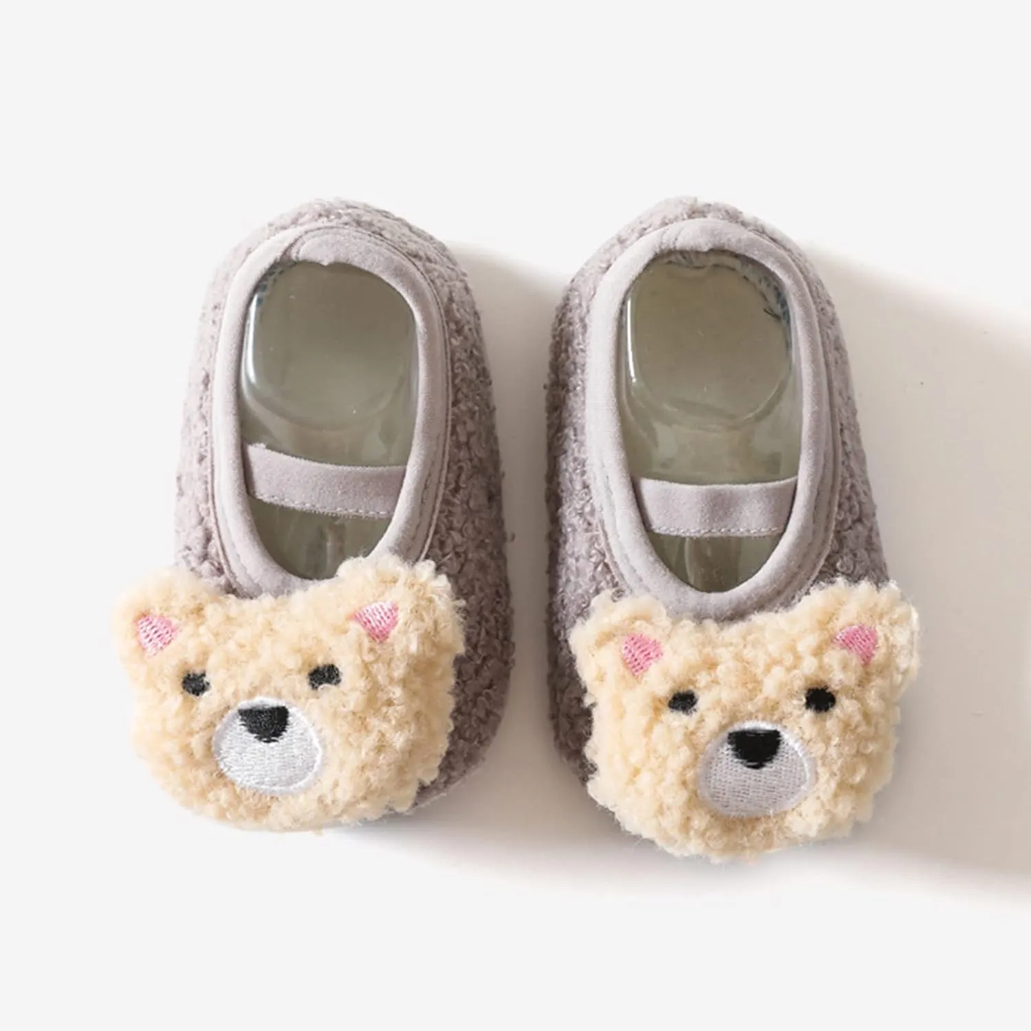EnJoCho Boys Outdoor Shoes Boys And Girls Cartoon Character Pattern Warm Toddler Shoes Indoor Floor Socks Non Slip Shoes