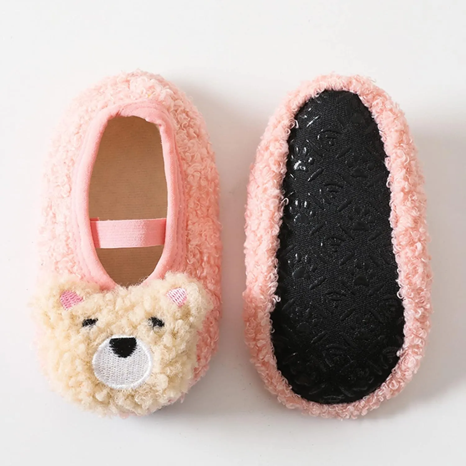 EnJoCho Boys Outdoor Shoes Boys And Girls Cartoon Character Pattern Warm Toddler Shoes Indoor Floor Socks Non Slip Shoes