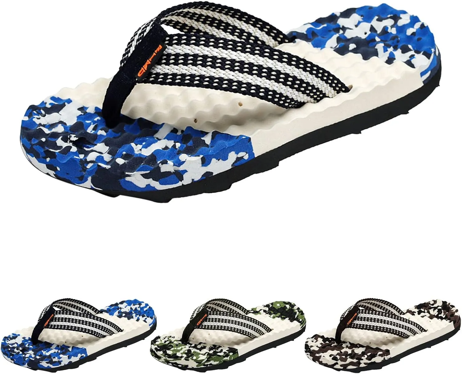 Fashion Summer Men Flip Flops Flat Bottom Non Slip Light Slip On Comfortable Flip Flop for Men Sandals