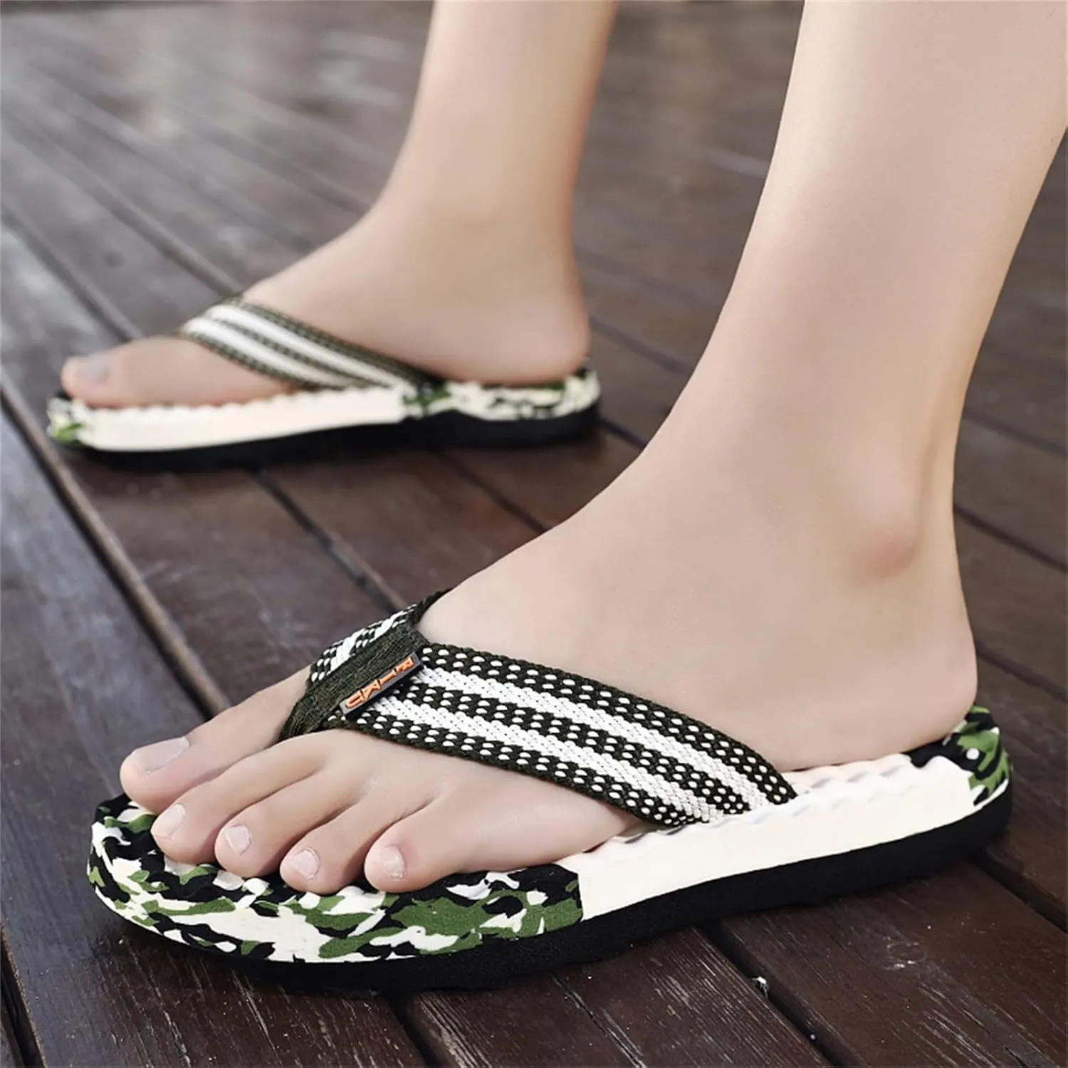 Fashion Summer Men Flip Flops Flat Bottom Non Slip Light Slip On Comfortable Flip Flop for Men Sandals