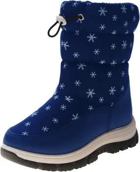 Fashion Winter Children Snow Boots For Boys And Girls Thick Soles Non Slip And Upper Mid Calf Boots Side Kids Warm