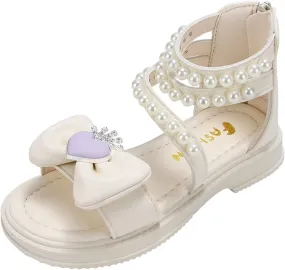 Fashionable and Versatile Shoes for Middle and Large Children Soft Soles for Little Girls Children's White Girl Sandals