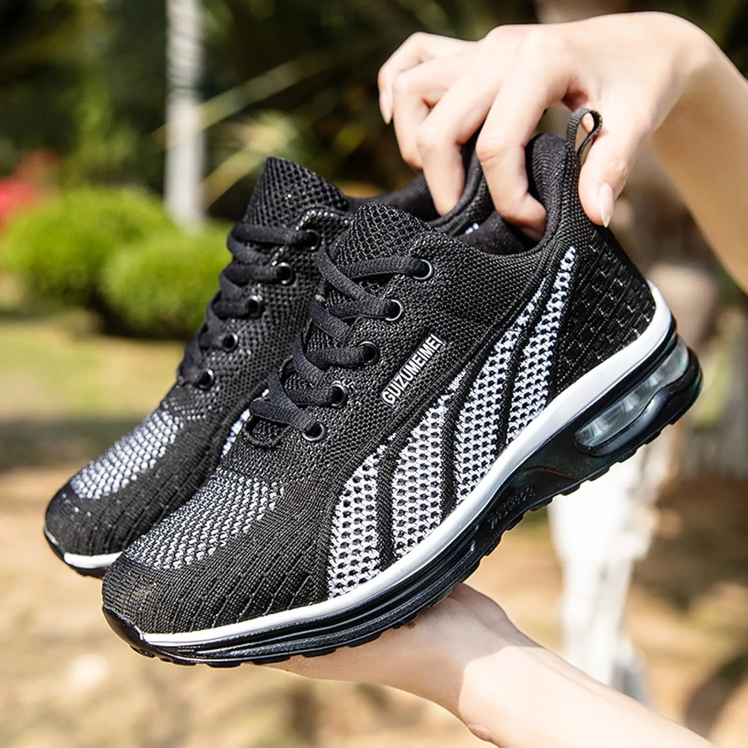 FLIOZY Womens Running Shoes Air Cushion Lightweight Sneakers Lace up Walking Tennis Shoes for Women