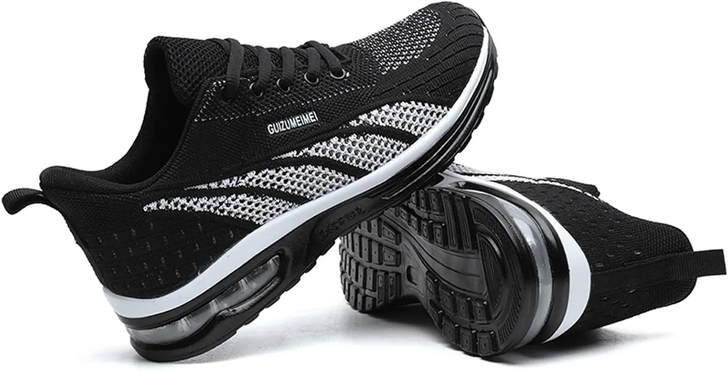 FLIOZY Womens Running Shoes Air Cushion Lightweight Sneakers Lace up Walking Tennis Shoes for Women