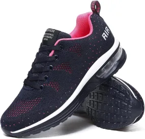 FLIOZY Womens Running Shoes Air Cushion Lightweight Sneakers Lace up Walking Tennis Shoes for Women