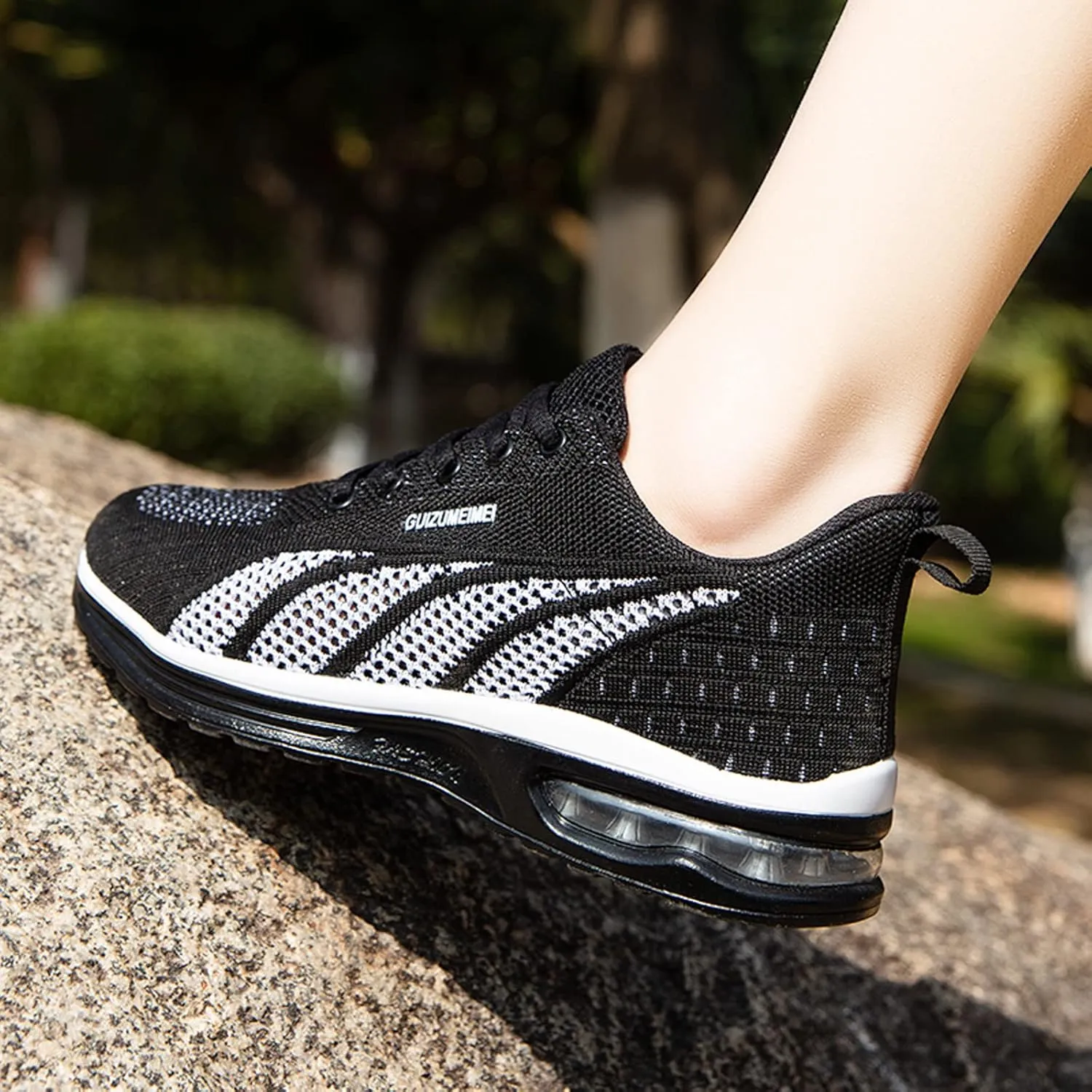 FLIOZY Womens Running Shoes Air Cushion Lightweight Sneakers Lace up Walking Tennis Shoes for Women