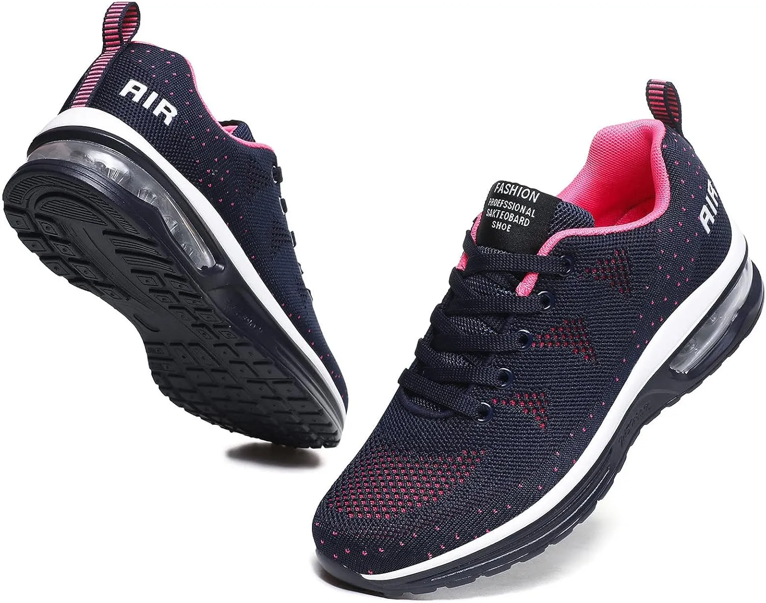 FLIOZY Womens Running Shoes Air Cushion Lightweight Sneakers Lace up Walking Tennis Shoes for Women