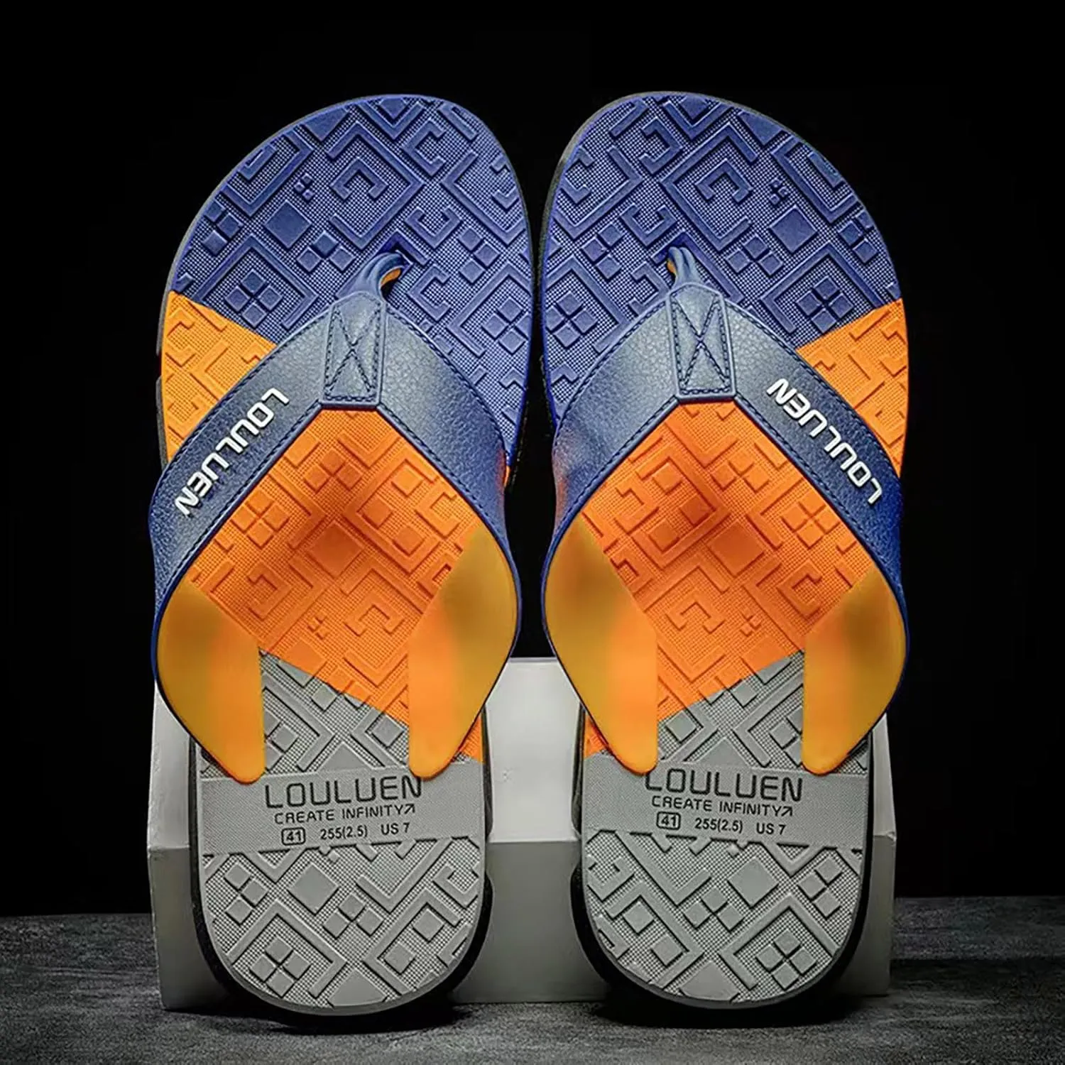 Foreign Trade Flip Flops for Men Beach Slippers for Men Summer Non Slip External Wearing with Toe Comfort Sandals