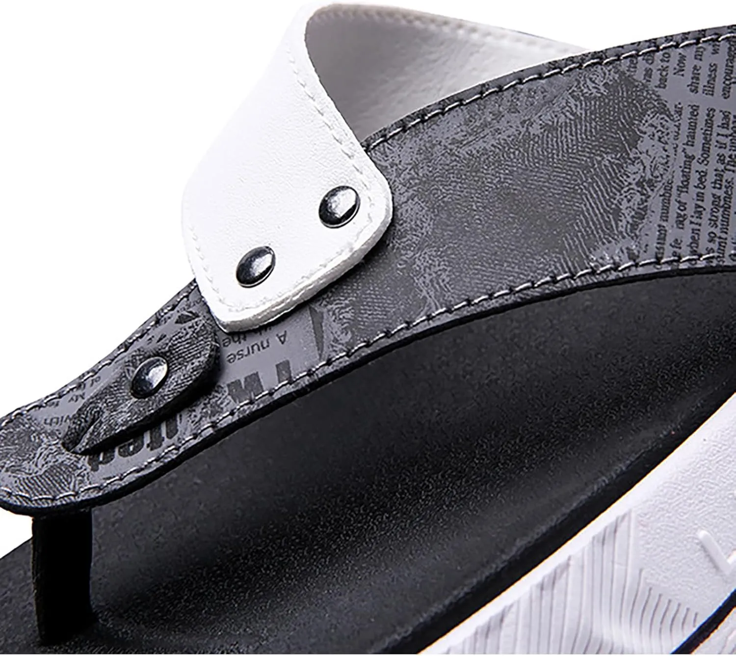 Foreign Trade Flip Flops for Men Beach Slippers for Men Summer Non Slip External Wearing with Toe Puffy Slides