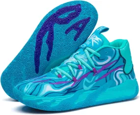 FOTN Womens Multicolour Lace Up Fashion Sneaker High-Top Casual Breathable Sports Athletic Walking Running Basketball Shoes