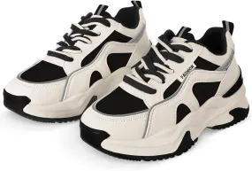 GALPADA 1Pair Womens Tennis Sneakers Comfortable Breathable Athletic Shoes for Gym Casual Wear Stylish Lightweight Womens Running Shoes for Daily Activities