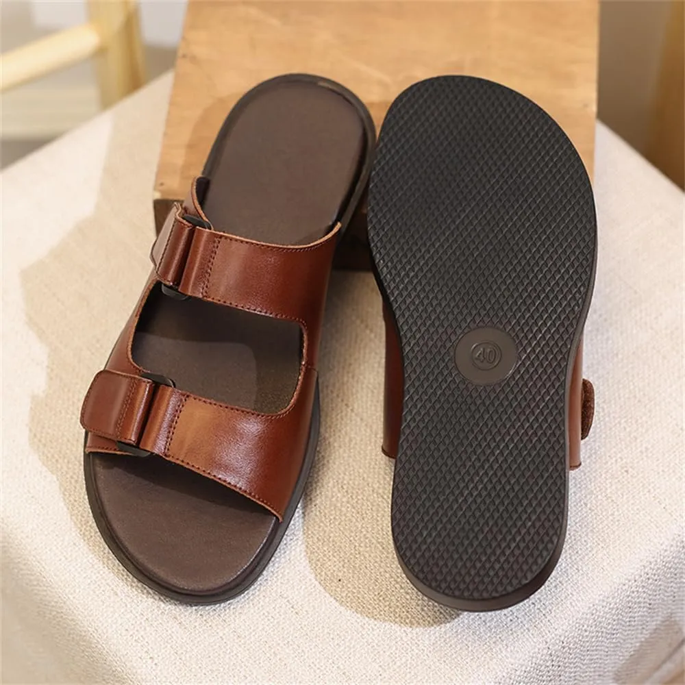 Genuine Leather Sandals Mens for Outdoor Sandals Mens Adjustable Strap Sandals Leather Sandals Men