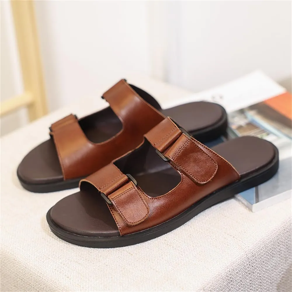 Genuine Leather Sandals Mens for Outdoor Sandals Mens Adjustable Strap Sandals Leather Sandals Men
