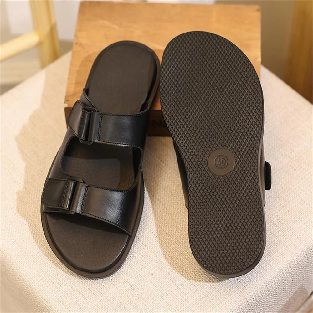 Genuine Leather Sandals Mens for Outdoor Sandals Mens Adjustable Strap Sandals Leather Sandals Men