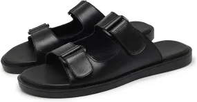 Genuine Leather Sandals Mens for Outdoor Sandals Mens Adjustable Strap Sandals Leather Sandals Men