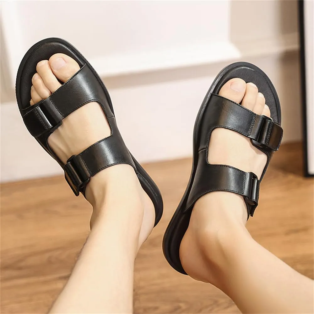 Genuine Leather Sandals Mens for Outdoor Sandals Mens Adjustable Strap Sandals Leather Sandals Men