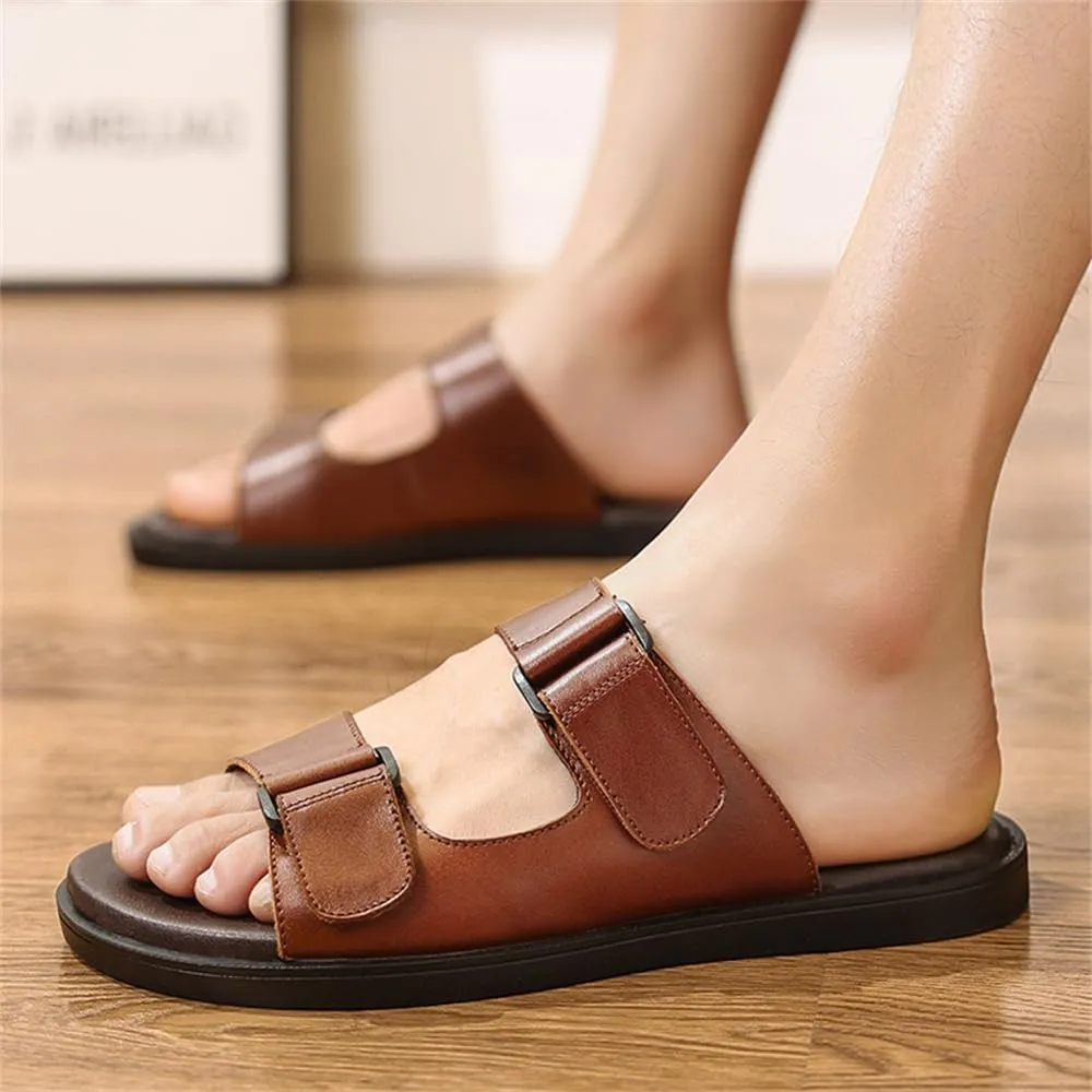 Genuine Leather Sandals Mens for Outdoor Sandals Mens Adjustable Strap Sandals Leather Sandals Men