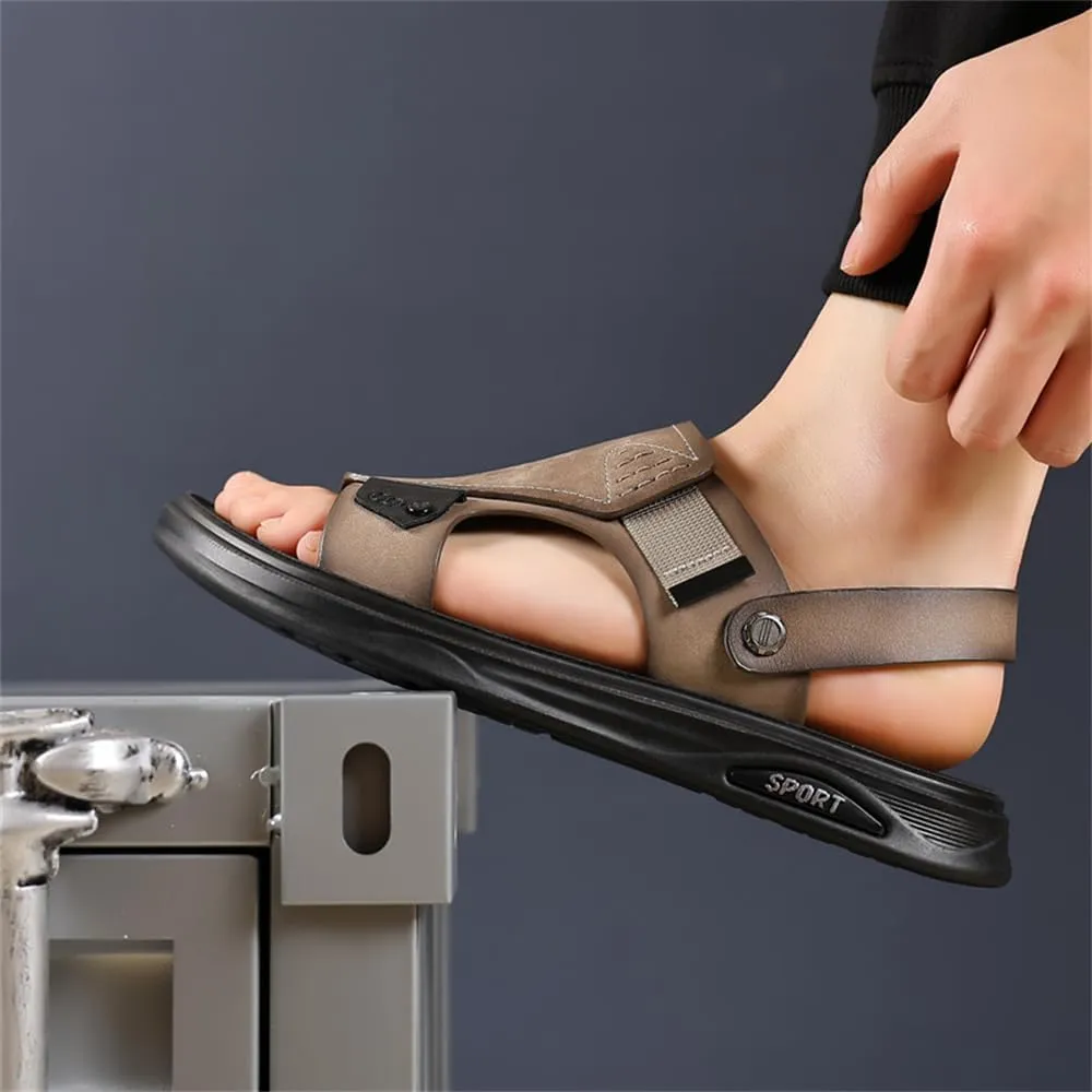 Genuine Leather Sandals Mens For Outdoor Sandals Mens Adjustable Strap Sandals Leather sandals